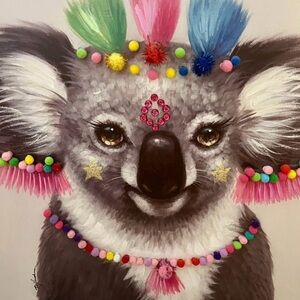 Colorful Koala Art Print
